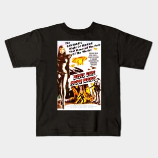 Classic Science Fiction Movie Poster - Devil Girl from Mars Kids T-Shirt